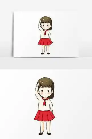 少先队员敬礼图片简笔画敬礼的人物简笔画图片