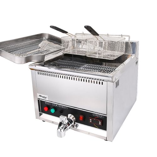 17升台式电炸商用油炸锅大容量炸鸡机器数字显示温控商用炸锅