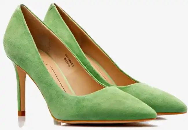苹果绿高跟鞋