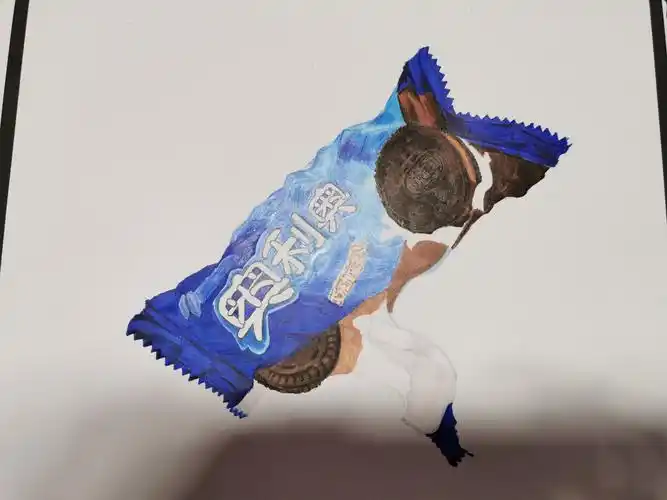 彩铅习作奥利奥饼干