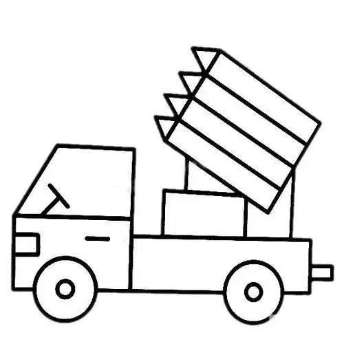 怎么画简笔画火箭炮