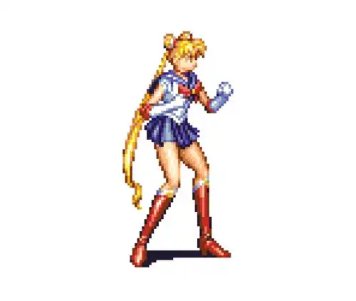 美少女战士像素画网格画图案欣赏