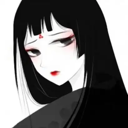 黑暗系病娇动漫女头 高清好看的病娇暗黑萝莉动漫头像图片_女生头像