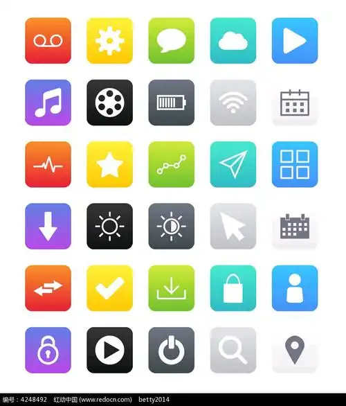 各种常见图标ai素材免费下载_红动网