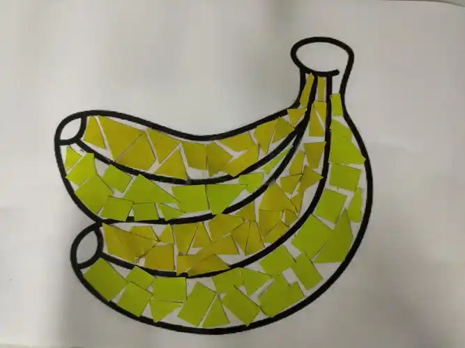 粘贴画《香蕉》