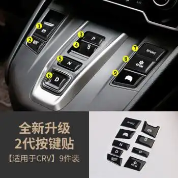 适用于2021款东风本田crv皓影混动版档位排挡贴按键贴装饰防护贴保护