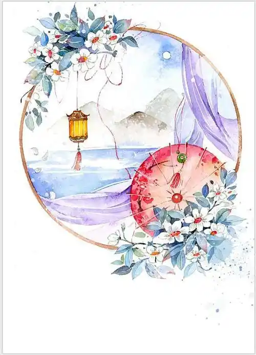 封面底图古风无人