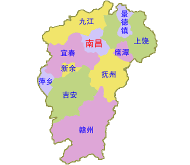 江西省各市县