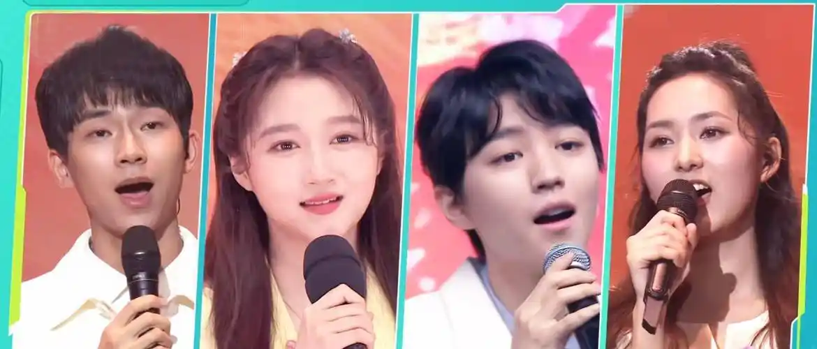 王俊凯搭档关晓彤带来歌曲《落在生命里的光》,俊男美女组成在舞台上