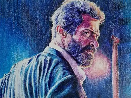 手绘沧桑的狼叔