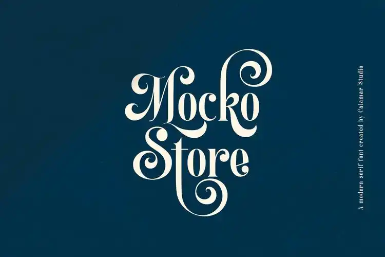 极简杂志海报标题文字设计衬线英文字体素材 solange display serif