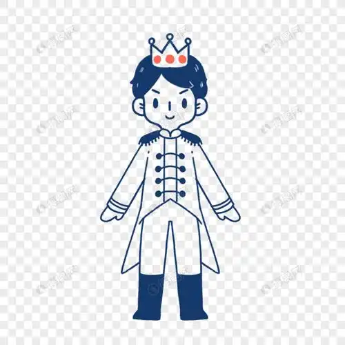 王子线稿简笔画