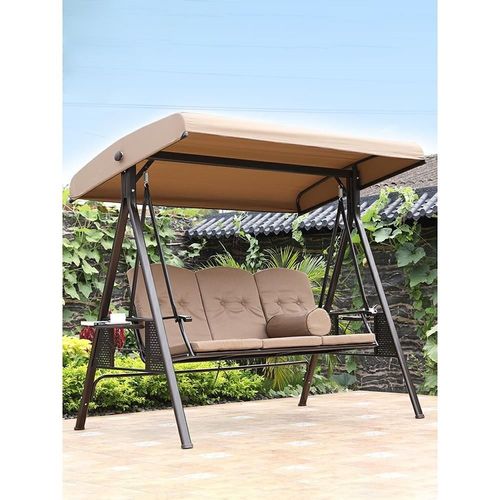 莫家庭院秋千摇椅室外家用铁艺双人吊篮吊椅儿童荡秋千户外摇摇椅