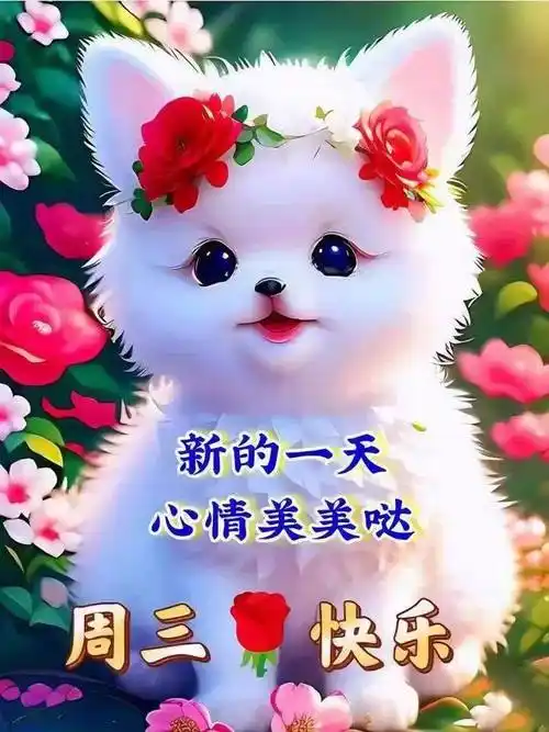 2023年3月15日周三早上好问候祝福动态表情图片 星期三最新早安问候