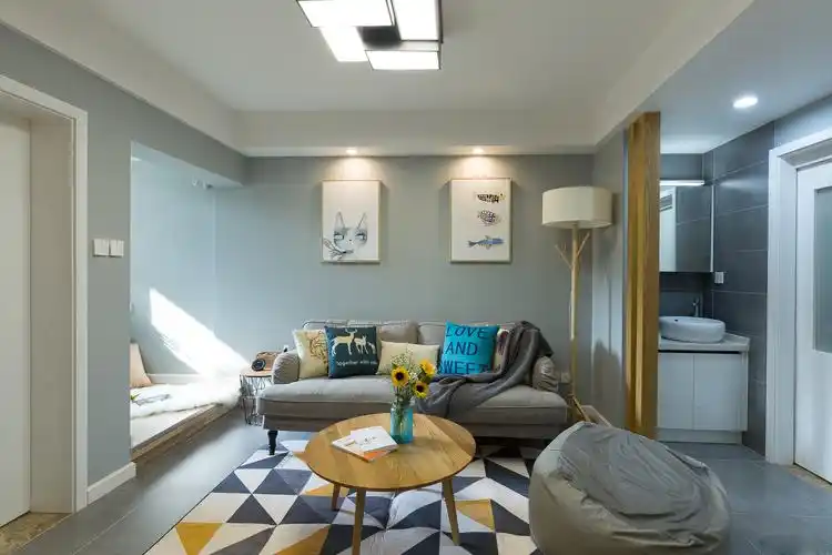 60平米极简风格_60平米极简风格现代简约小户型60平8万装修案例-诸葛