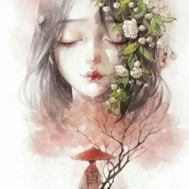 卡通古风伤感女头像高清伤感的古风卡通头像女哭泣图片女生头像美