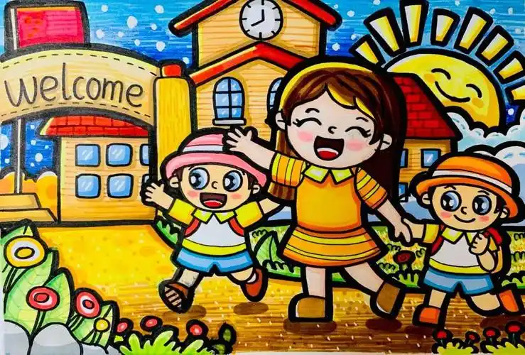 长塘里阳光小学初级漫画班