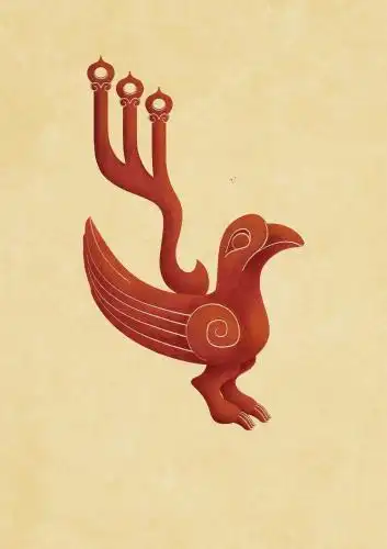 三星堆铜鸟 三星堆