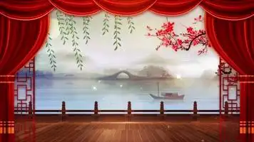 戏剧舞台背景,中国元素舞台背景下载,高清1920x1080视频素材下载,凌点