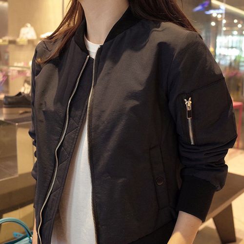 auiimu香港品牌棒球服女宽松短款加厚休闲夹克原宿风薄外套春秋