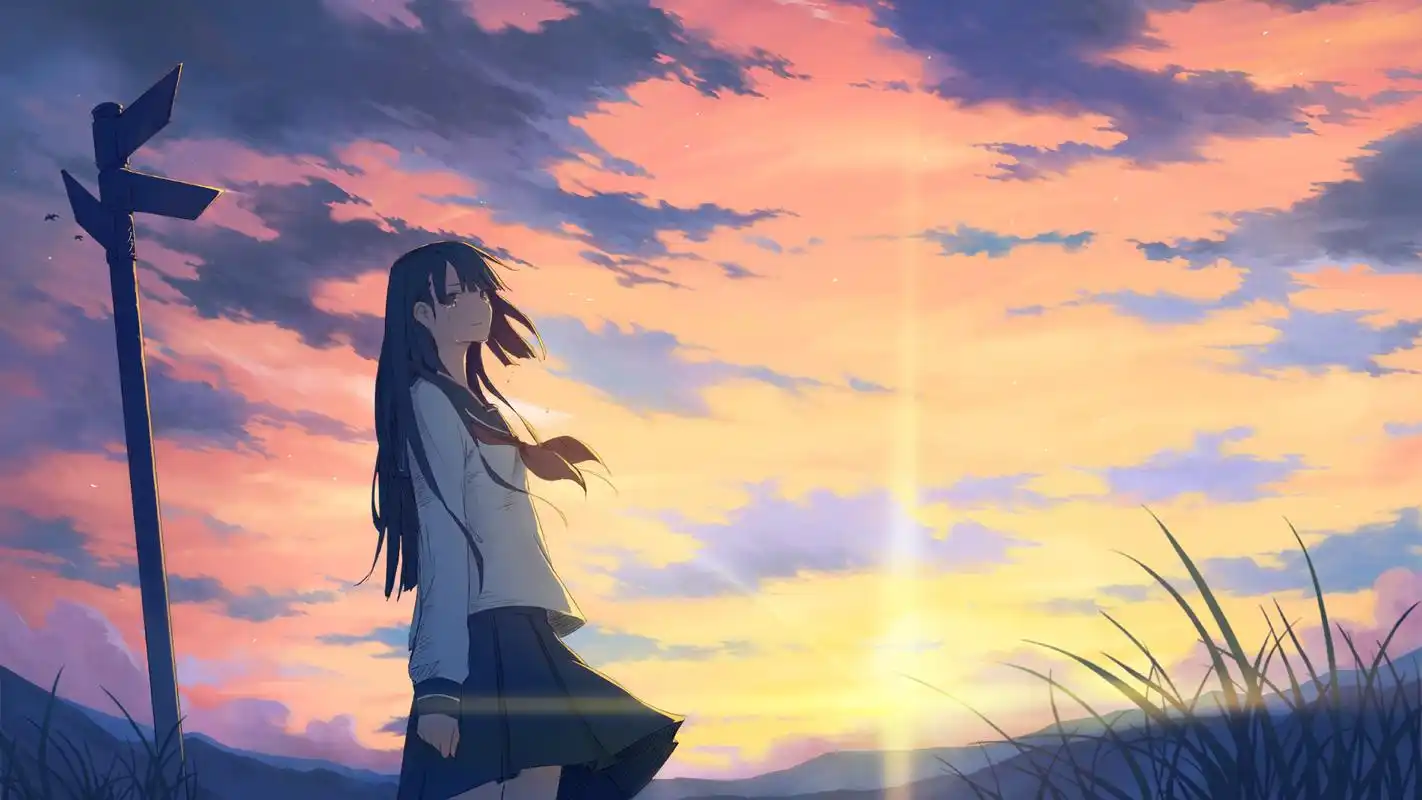 高清动漫壁纸:长期认识并不会日积月累地成为恋爱,简单而残忍