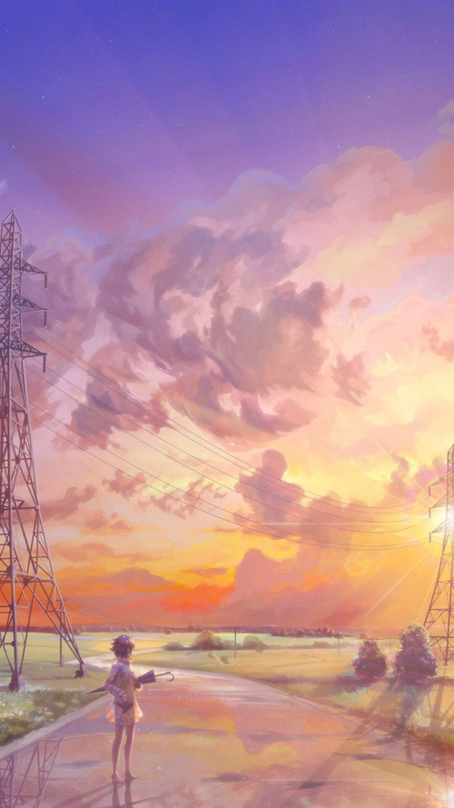 手绘动漫h5背景