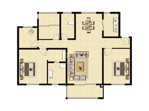 仁恒公园世纪户型图(链家网)