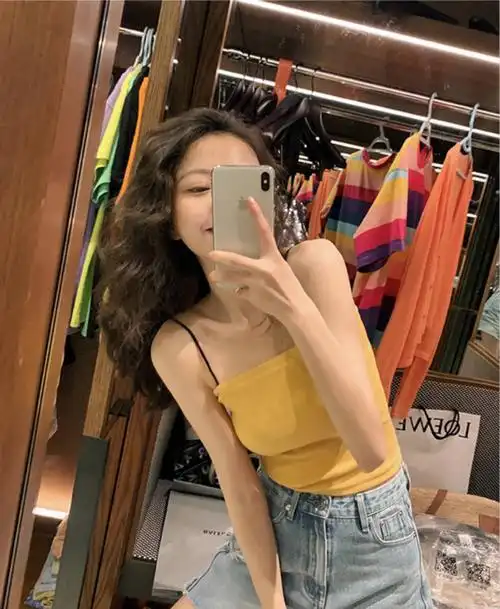 w341吊带背心女泫雅风新款潮内搭抹胸性感修身上衣网红爆款打底衫