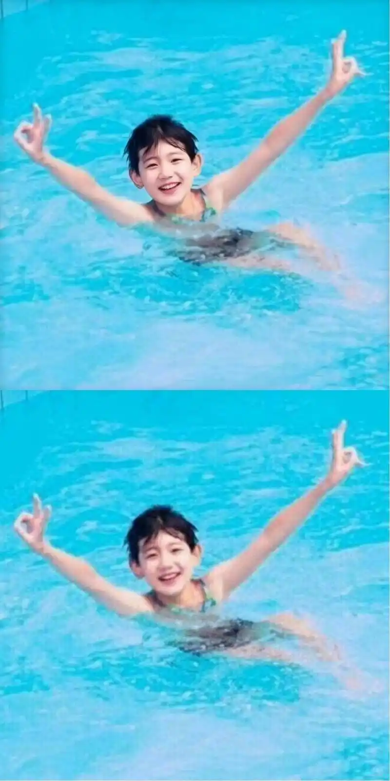 粉丝修复王源童年照,可爱小肥儿时已见高颜值