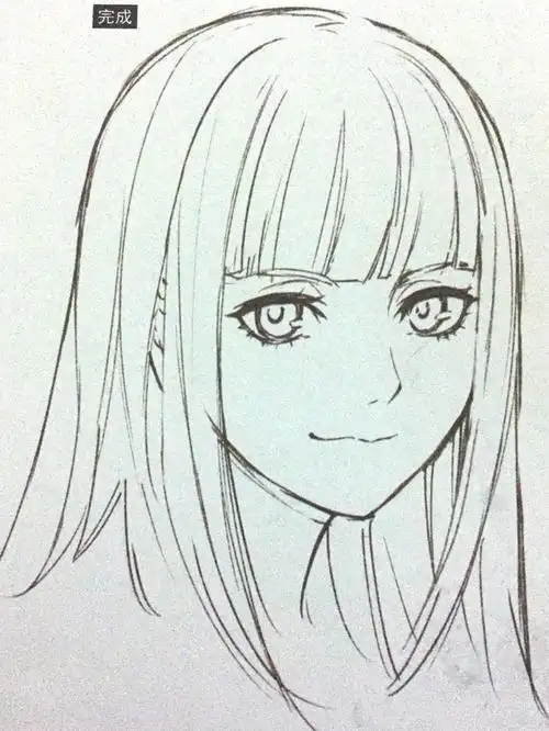 440433短发女生侧颜简笔画 第漂亮女生简笔画少女简笔画怎么画简单又