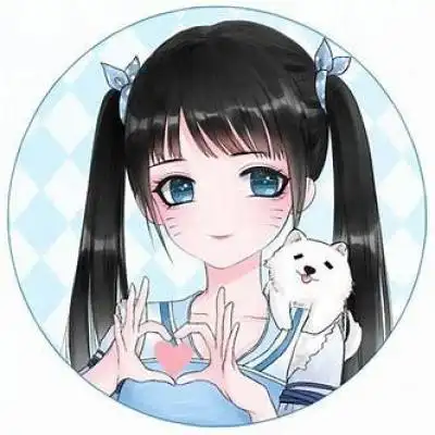 比心的卡通古风动漫二次元女孩头像2020高清卡通yy头像二次元可爱女生