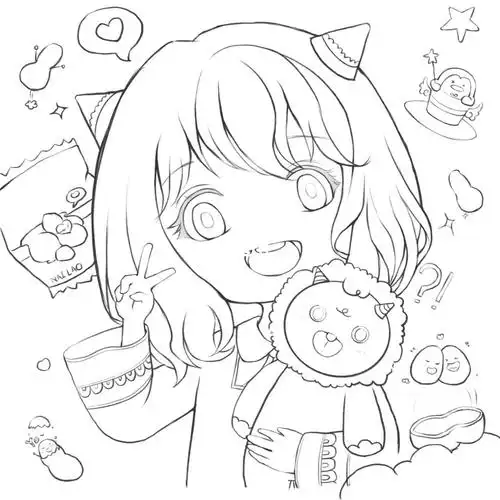 yu_an有点圆#procreate  #绘画  #线稿  #佳儿团练  #画画  #q版