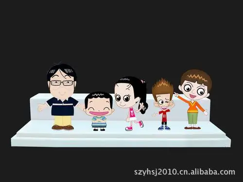 厂家加工 5cm pvc 公仔 家有儿女 人物公仔 *** 淘宝***