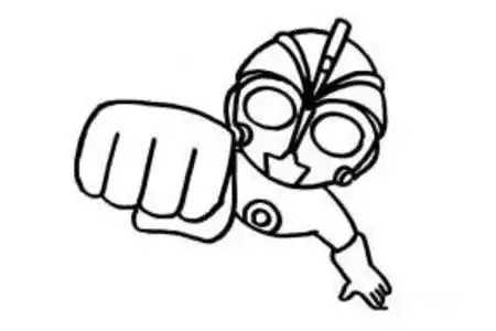 动漫人物简笔画人物简笔画奥特曼简笔画咸蛋超人简笔画2022-03-0161八