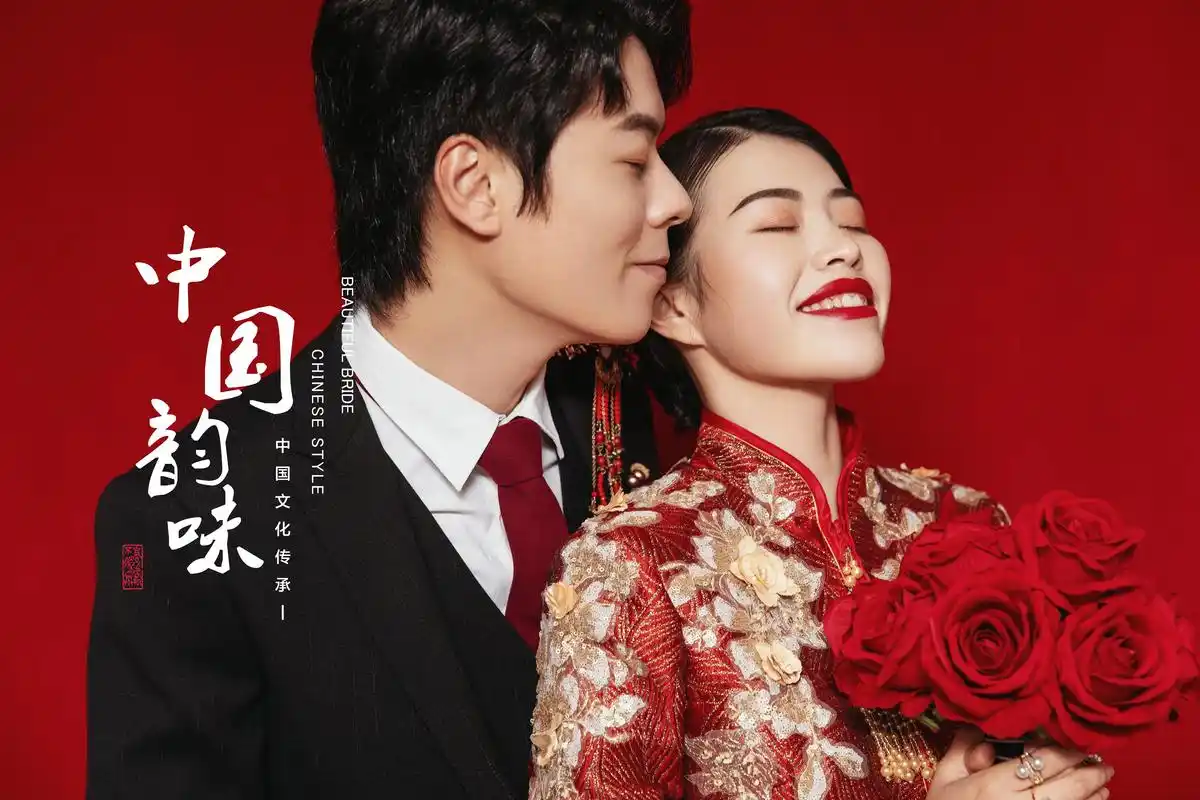 贵气高级.成都婚纱照|中式婚纱照|旗 - 抖音