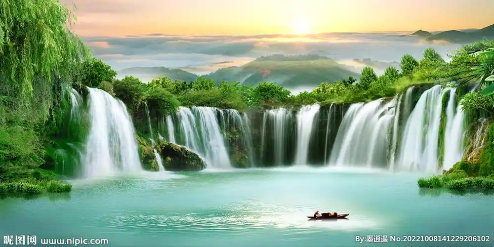 八方聚财设计图__风景_psd分层素材_设计图库_昵图网nipic.com