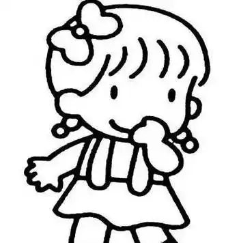 美女简笔画 美女简笔画图片大全简单