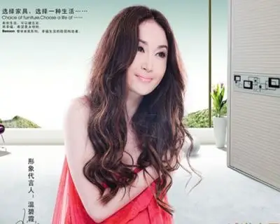 温碧霞代言索亚衣柜移门