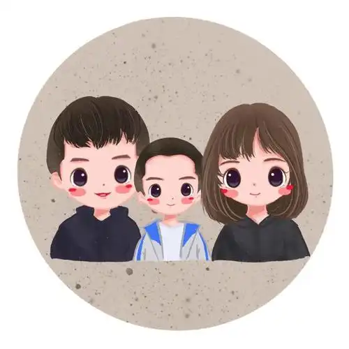 感受幸福,藏在头像里的美好,一家三口头像