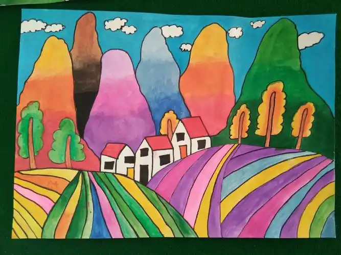 南关小学二年级一班闫雯慧小朋友绘画作品