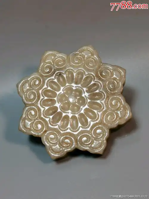 老和田玉将军扣老玉古玉和田玉明清玉器