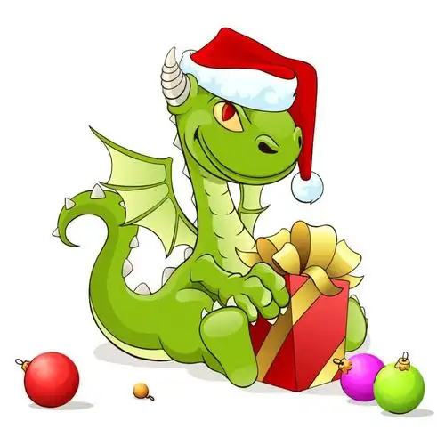 可爱卡通龙01——矢量素材