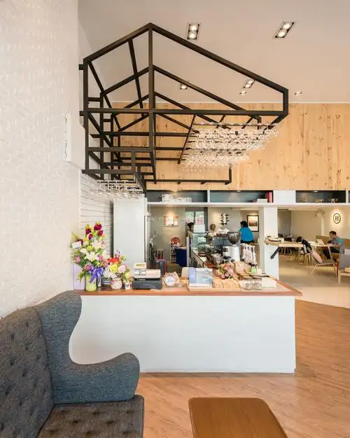 连锁奶茶店装修图片