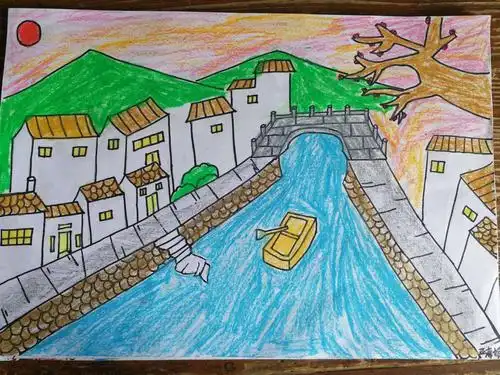 不一样的美术课——古镇风景