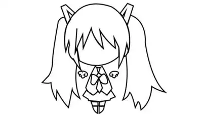 动漫简笔画『简约』简笔画/二次元二次元头像简笔画头像q版教程:二