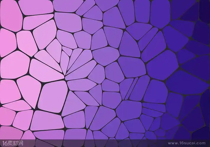 时尚紫色渐变色块拼接海报背景高清图片