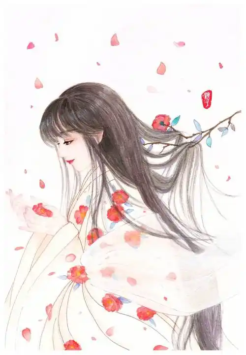 水彩画人物古风水彩画人物古风手绘线稿