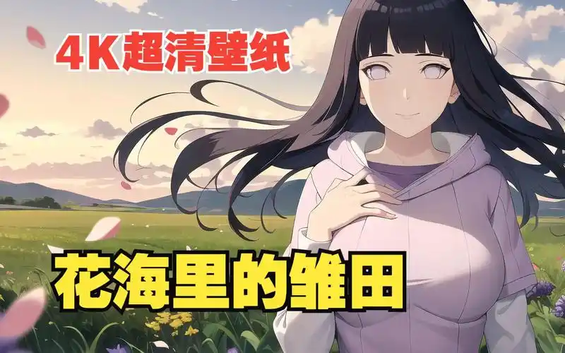 火影忍者高清壁纸第一期:花海里的雏田