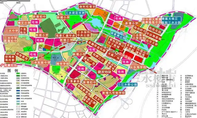 三水新城片区再扩容!新增7宗宅地 5宗教育用地