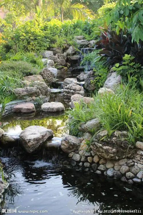 庭院流水景观图片